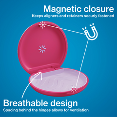 Invisalign™ Aligner Case in Cyberpink