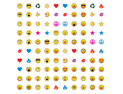 Invisalign stickables emoji and faces theme Design:Emoji